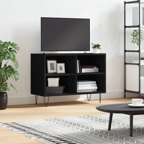 Vidaxl tv-meubel 69,5x30x50 cm bewerkt hout zwart