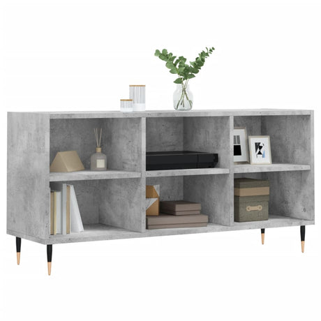 Vidaxl tv-meubel 103,5x30x50 cm bewerkt hout betongrijs