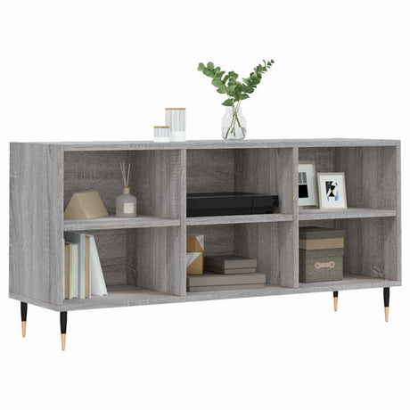 Vidaxl tv-meubel 103,5x30x50 cm bewerkt hout grijs sonoma eikenkleurig