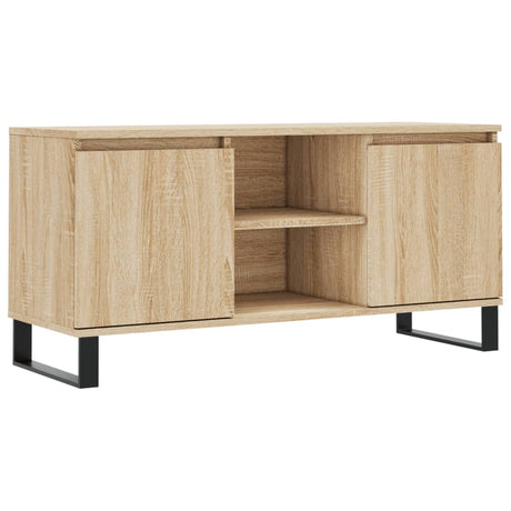 Vidaxl tv-meubel 104x35x50 cm bewerkt hout sonoma eikenkleurig