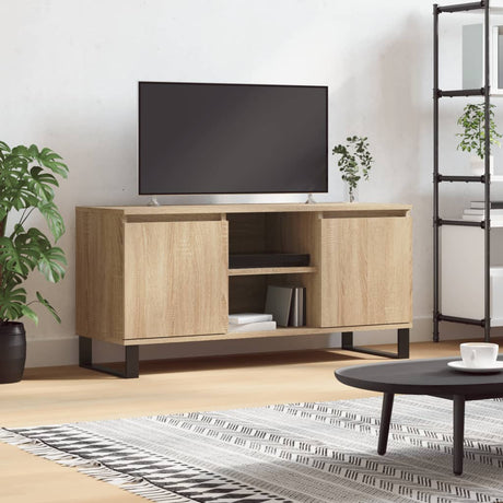 Vidaxl tv-meubel 104x35x50 cm bewerkt hout sonoma eikenkleurig