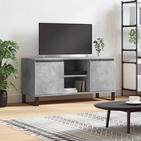 Vidaxl tv-meubel 104x35x50 cm bewerkt hout betongrijs