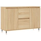 Vidaxl dressoir 101,5x35x70 cm bewerkt hout sonoma eikenkleurig