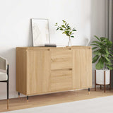 Vidaxl dressoir 101,5x35x70 cm bewerkt hout sonoma eikenkleurig