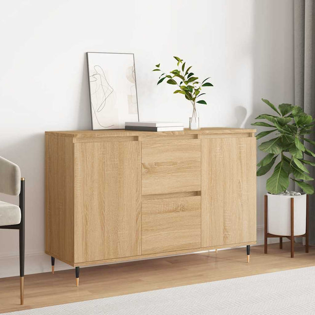 Vidaxl dressoir 101,5x35x70 cm bewerkt hout sonoma eikenkleurig