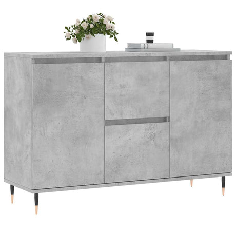 Vidaxl dressoir 101,5x35x70 cm bewerkt hout betongrijs