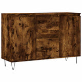 Vidaxl dressoir 101,5x35x70 cm bewerkt hout gerookt eikenkleurig