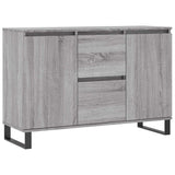 Vidaxl dressoir 101,5x35x70 cm bewerkt hout grijs sonoma eikenkleurig