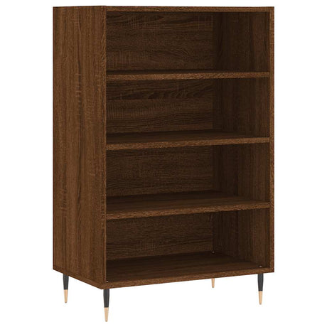 Vidaxl hoge kast 57x35x90 cm bewerkt hout bruin eikenkleur