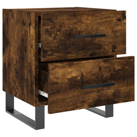 Vidaxl nachtkastje 40x35x47,5 cm bewerkt hout gerookt eikenkleurig