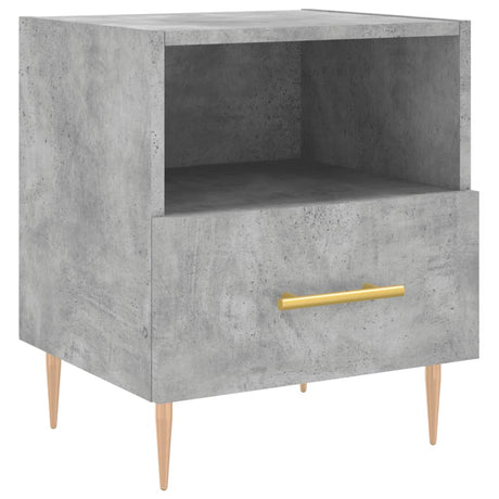 Vidaxl nachtkastje 40x35x47,5 cm bewerkt hout betongrijs