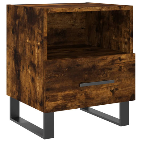 Vidaxl nachtkastje 40x35x47,5 cm bewerkt hout gerookt eikenkleurig
