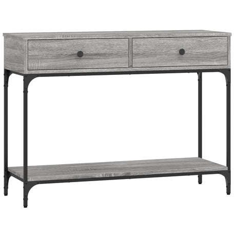 Vidaxl wandtafel 100x34,5x75 cm bewerkt hout grijs sonoma eikenkleurig