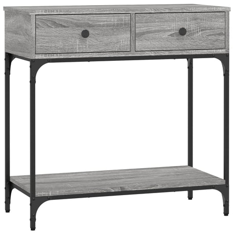 Vidaxl wandtafel 75x34,5x75 cm bewerkt hout grijs sonoma eikenkleurig