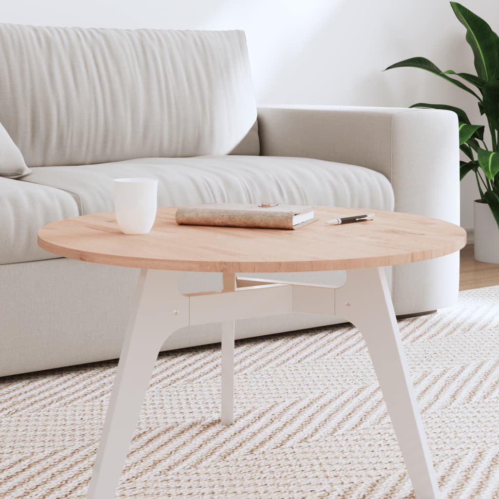 Vidaxl tafelblad rond ø70x1,5 cm massief beukenhout