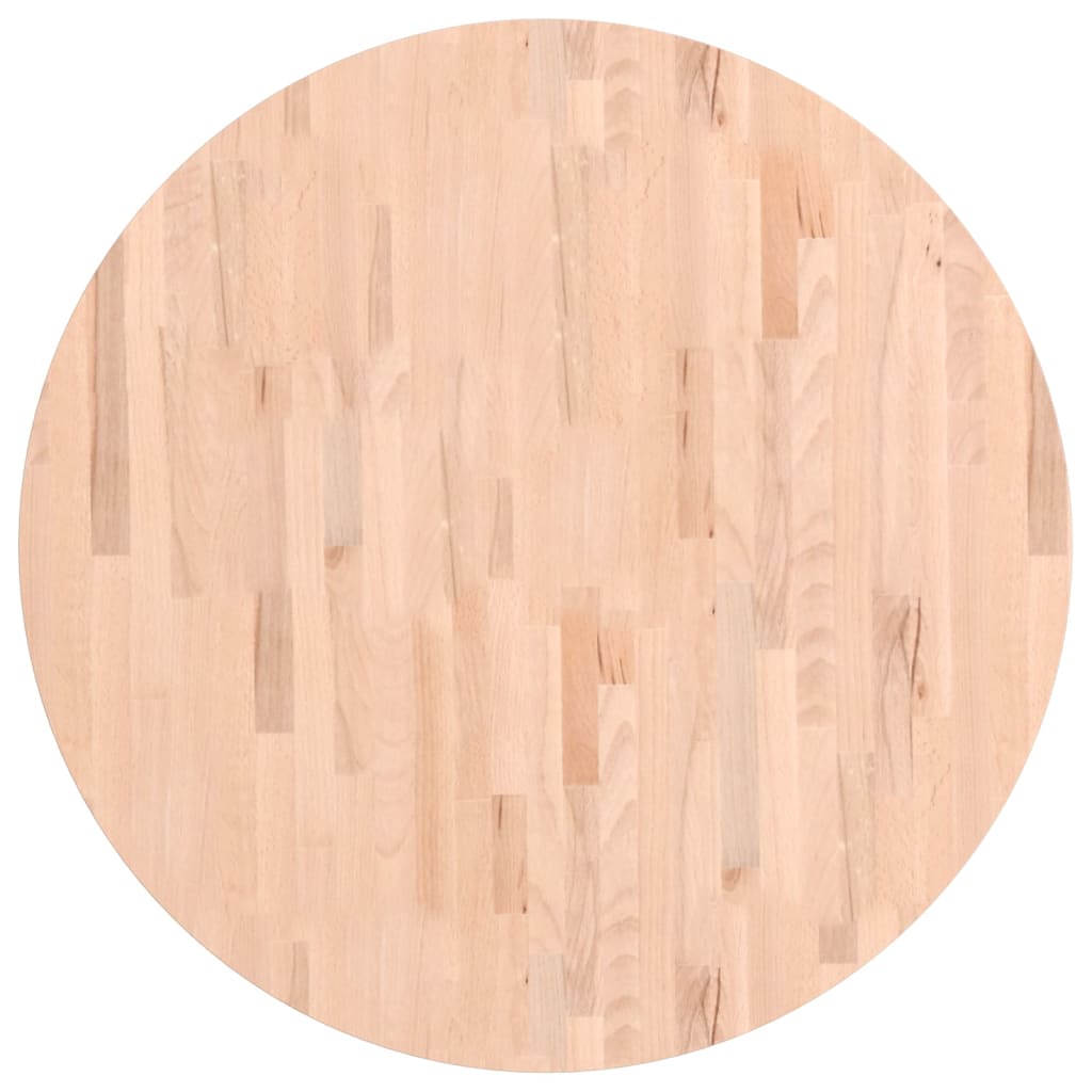 Vidaxl tafelblad rond ø90x2,5 cm massief beukenhout