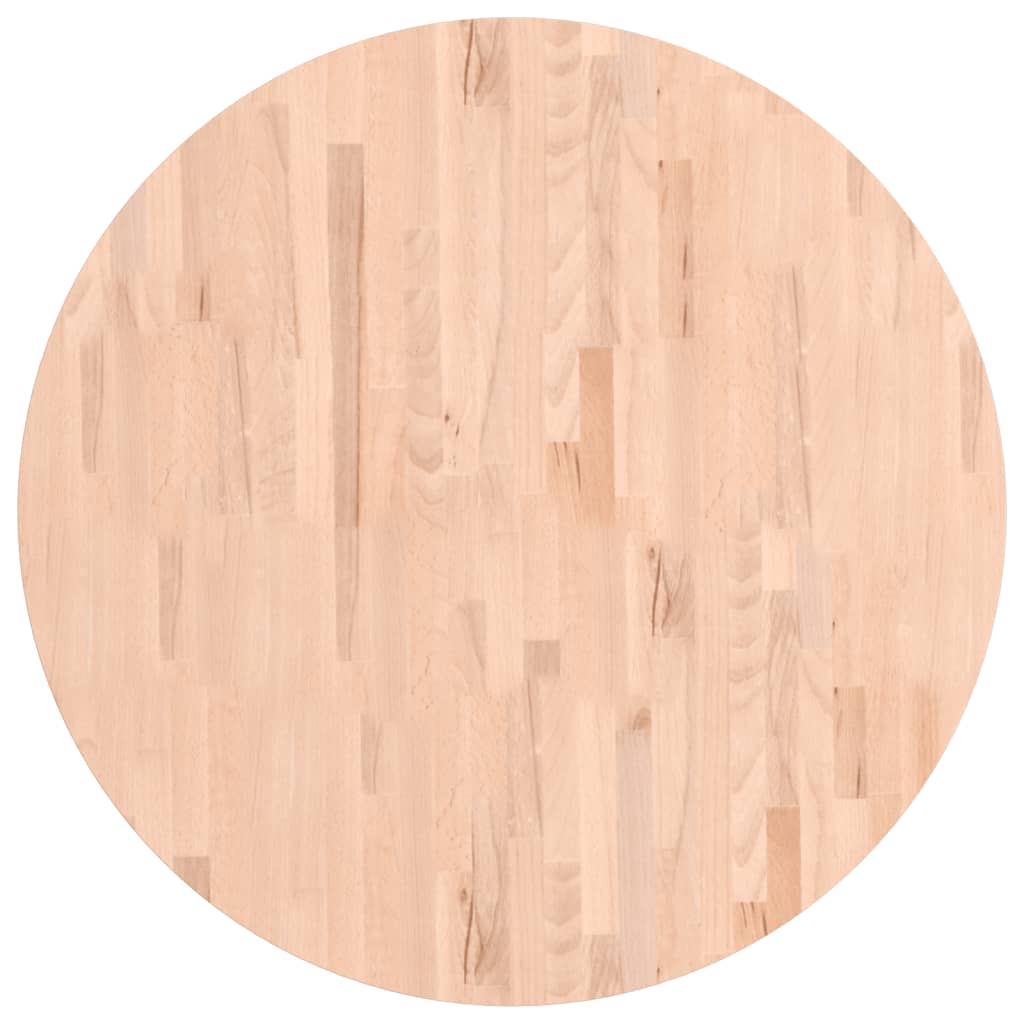 Vidaxl tafelblad rond ø90x4 cm massief beukenhout