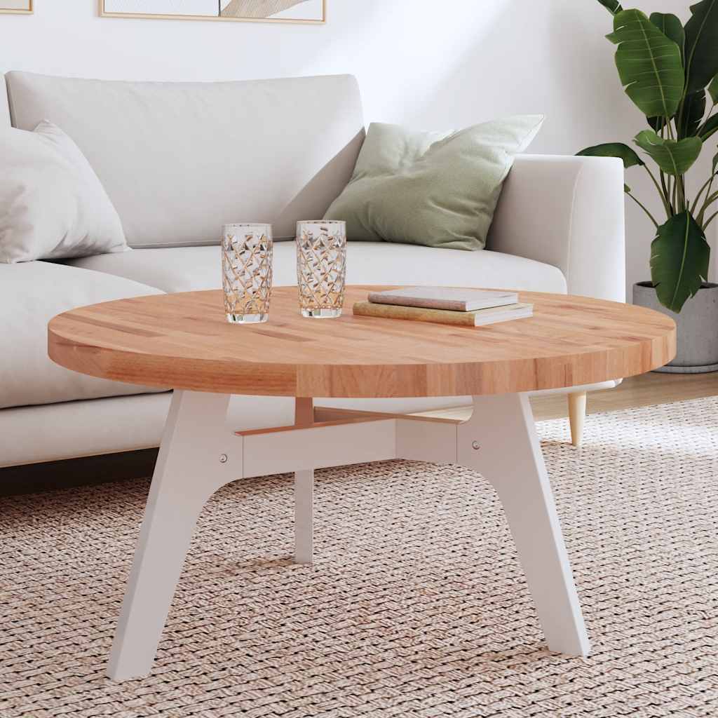 Vidaxl tafelblad rond ø90x4 cm massief beukenhout