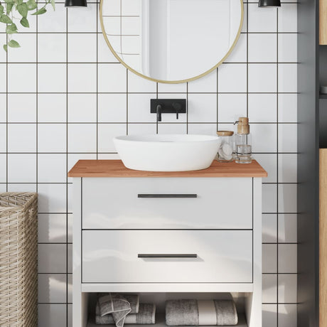Blat pod umywalkę Vidaxx 80x40x1,5 cm z litego drewna bukowego