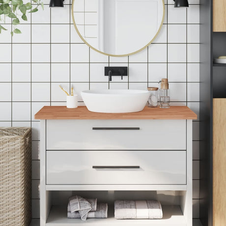 Blat pod umywalkę Vidaxx 100x50x2,5 cm z litego drewna bukowego