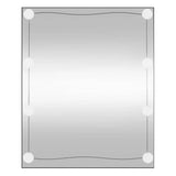 Lustro ścienne Vidaxx z diodami LED, prostokątne szkło 50x60 cm