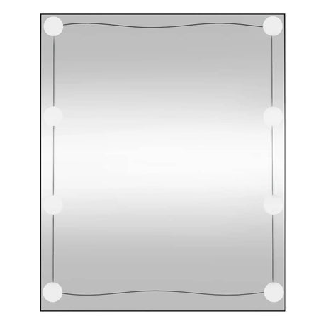 Lustro ścienne Vidaxx z diodami LED, prostokątne szkło 50x60 cm