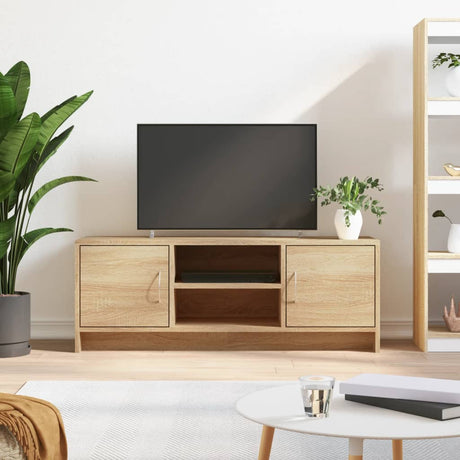 Vidaxl tv-meubel 102x30x37,5 cm bewerkt hout sonoma eikenkleurig