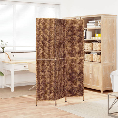 Vidaxl kamerscherm met 3 panelen 122x180 cm waterhyacint bruin