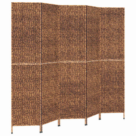 Vidaxl kamerscherm met 5 panelen 205x180 cm waterhyacint bruin