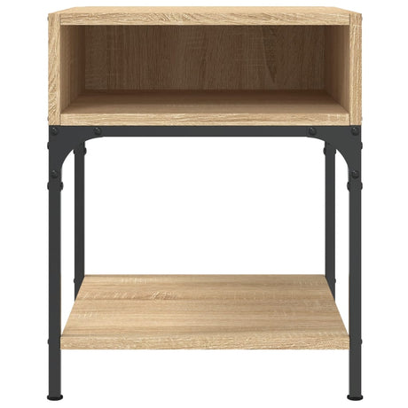 Vidaxl nachtkastje 40x41x50 cm bewerkt hout sonoma eikenkleurig