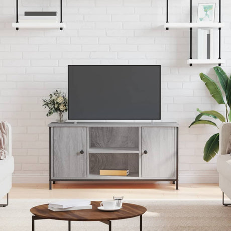 Vidaxl tv-meubel 100x40x50 cm bewerkt hout grijs sonoma eikenkleurig