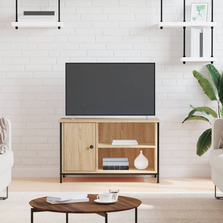 Vidaxl tv-meubel 80x40x50 cm bewerkt hout sonoma eikenkleurig