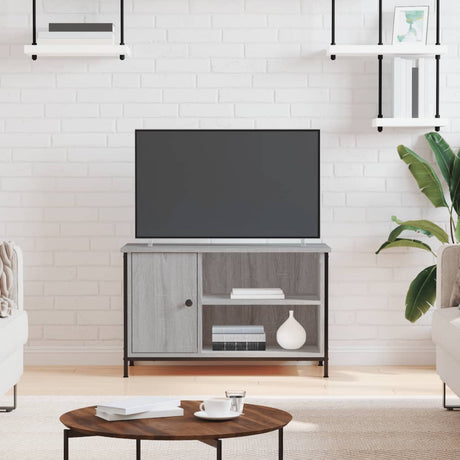 Vidaxl tv-meubel 80x40x50 cm bewerkt hout grijs sonoma eikenkleurig