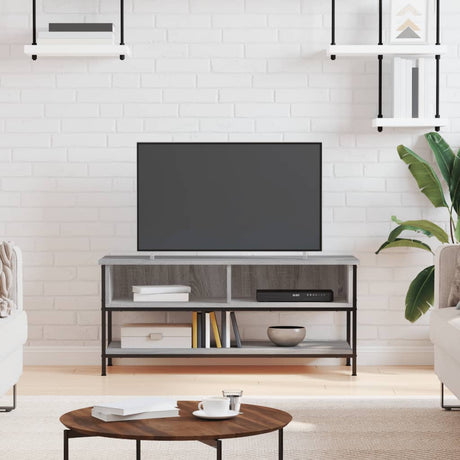 Vidaxl tv-meubel 100x35x45 cm bewerkt hout grijs sonoma eikenkleurig