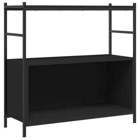 Vidaxl boekenrek 80x30x78,5 cm bewerkt hout en ijzer zwart