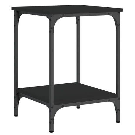 Vidaxl salontafel 40x40x55 cm bewerkt hout zwart