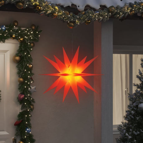 VidaXL Lampki choinkowe z diodami LED, 3 sztuki, składane, 100 cm, czerwone