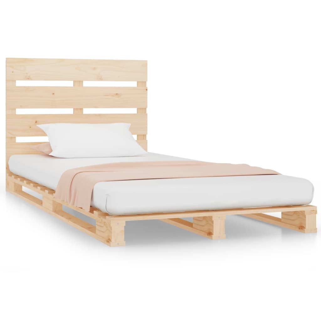 Vidaxl bedframe massief grenenhout 90x190 cm