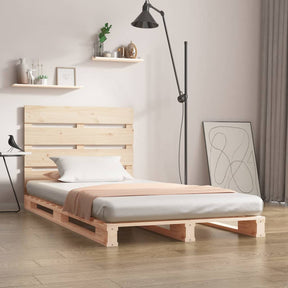 Vidaxl bedframe massief grenenhout 90x190 cm