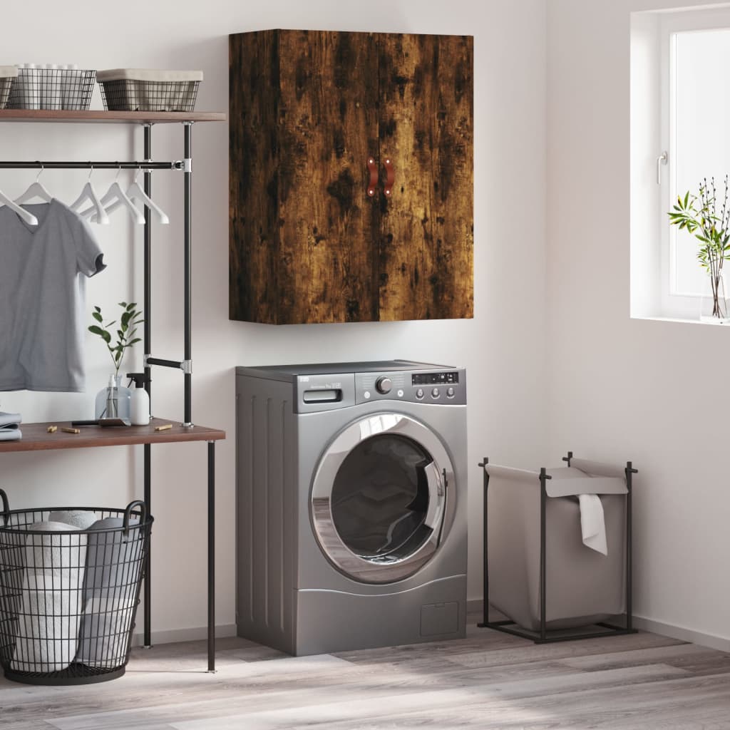 Vidaxl wandkast 69,5x34x90 cm gerookt eikenkleurig
