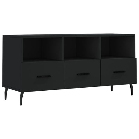 Vidaxl tv-meubel 102x36x50 cm bewerkt hout zwart