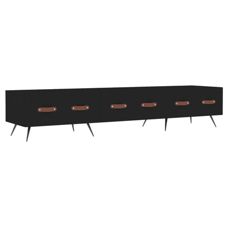 Vidaxl tv-meubel 150x36x30 cm bewerkt hout zwart