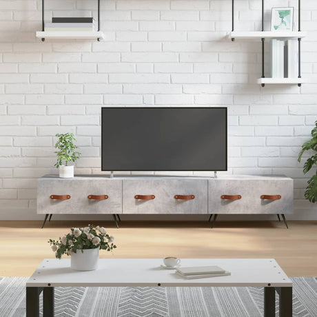 Vidaxl tv-meubel 150x36x30 cm bewerkt hout betongrijs
