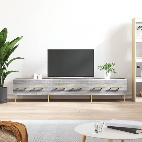 Vidaxl tv-meubel 150x36x30 cm bewerkt hout grijs sonoma eikenkleurig