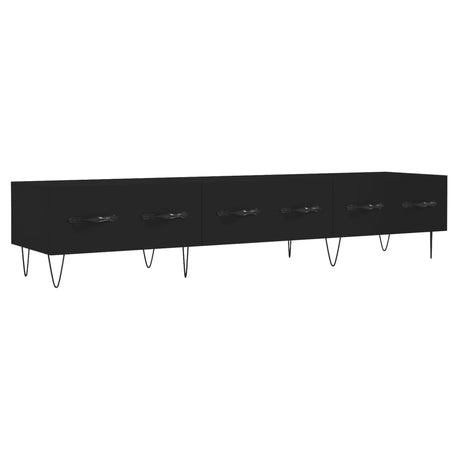 Vidaxl tv-meubel 150x36x30 cm bewerkt hout zwart