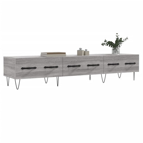 Vidaxl tv-meubel 150x36x30 cm bewerkt hout grijs sonoma eikenkleurig