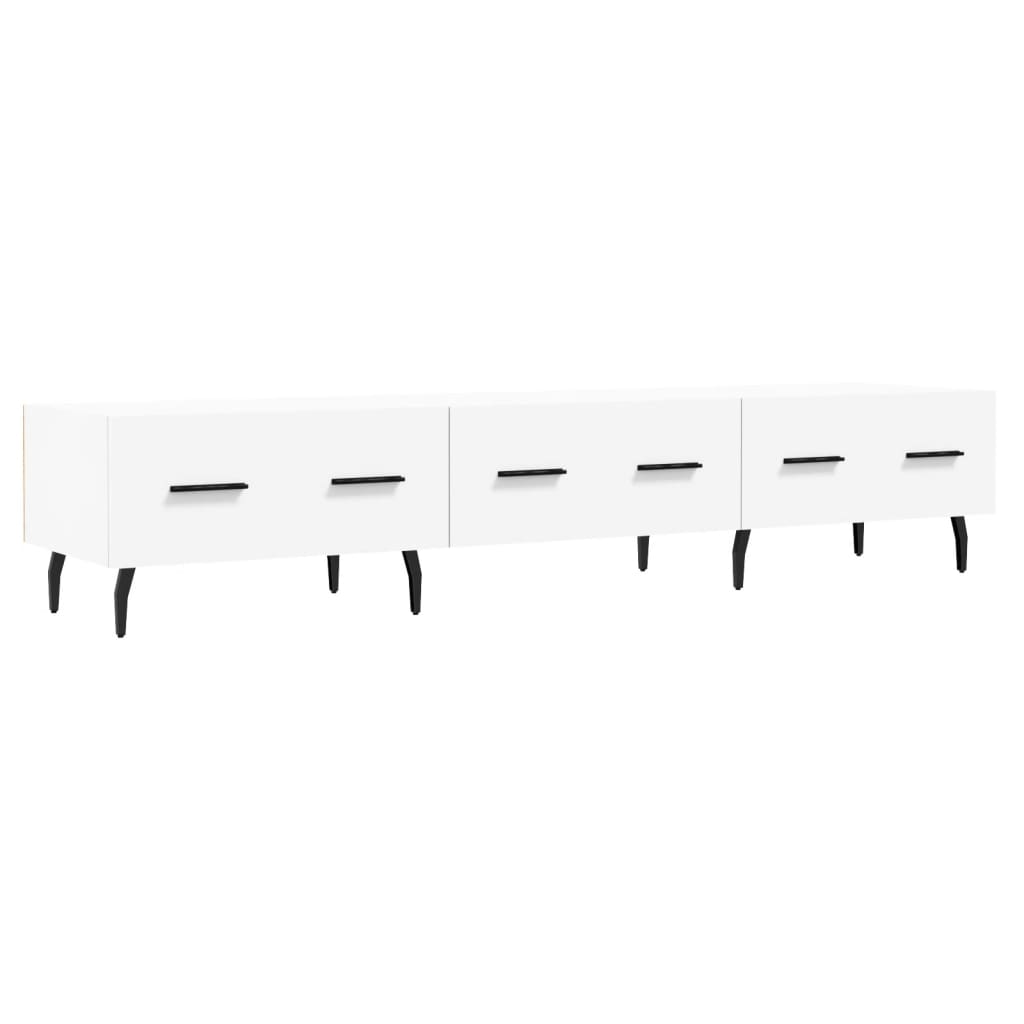 Vidaxl tv-meubel 150x36x30 cm bewerkt hout wit