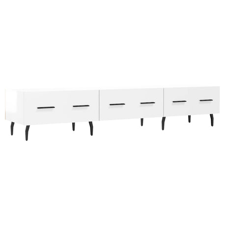 Vidaxl tv-meubel 150x36x30 cm bewerkt hout hoogglans wit