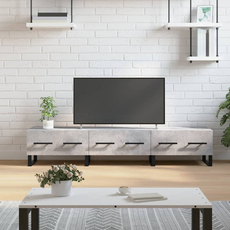 Vidaxl tv-meubel 150x36x30 cm bewerkt hout betongrijs