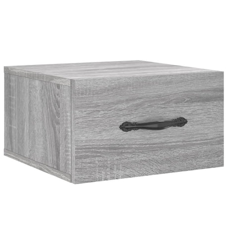 Vidaxl nachtkastjes 2 st wandgemonteerd 35x35x20 cm grijs sonoma eiken